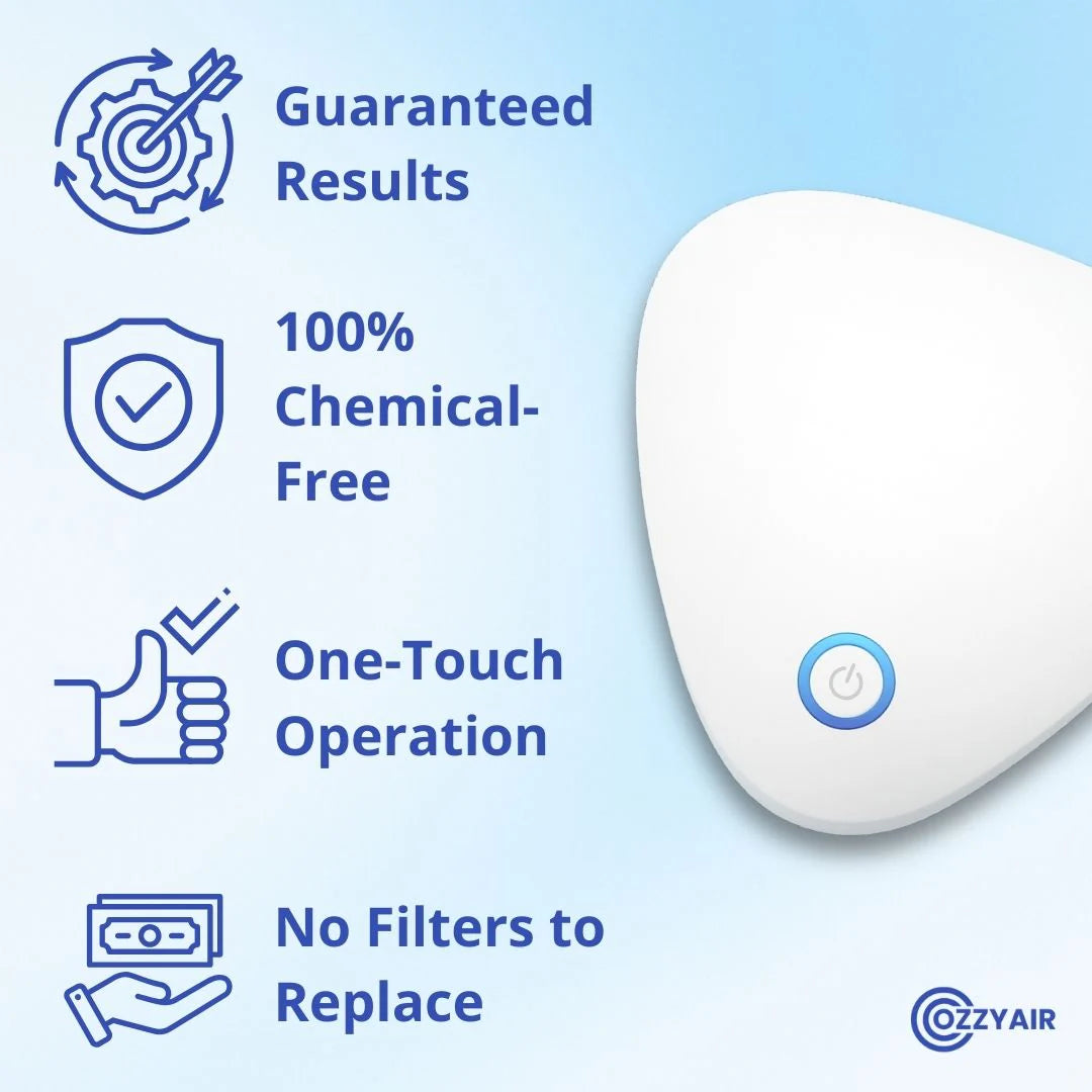 Ozzy | Eliminate Smoke, Pet & Kitchen Odors in 1-Click
